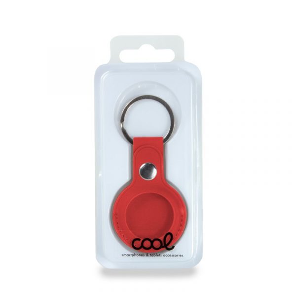 Llavero Protector COOL Compatible con AirTag Polipiel Rojo - Imagen 3