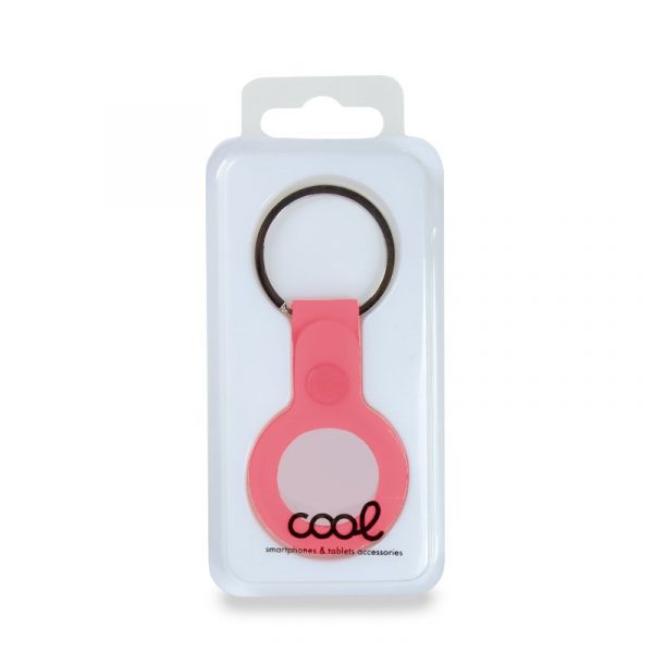 Llavero Protector COOL Compatible con AirTag Silicona Rosa - Imagen 3