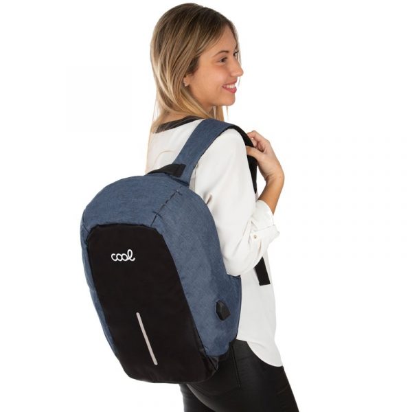 Mochila Ordenador Portátil 15-16 Pulg COOL Memphis Negro-Azul - Imagen 2