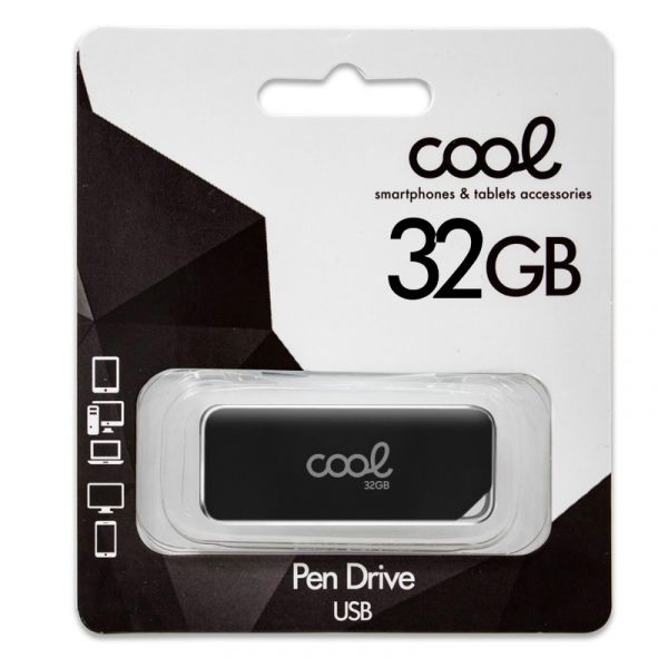 Pen Drive USB x32 GB 2.0 COOL Board Negro - Imagen 2
