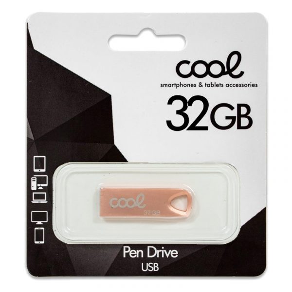 Pen Drive USB x32 GB 2.0 COOL Metal KEY Rose Gold - Imagen 2