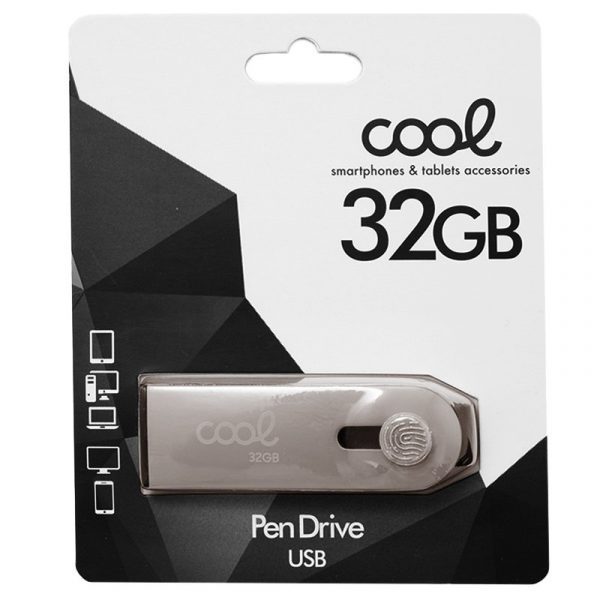 Pen Drive USB x32 GB 2.0 COOL Optimus Silver - Imagen 3