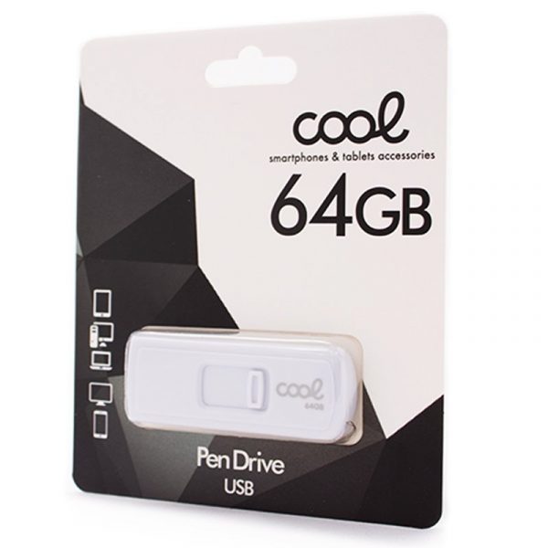 Pen Drive USB x64 GB 2.0 COOL Basic Blanco - Imagen 2