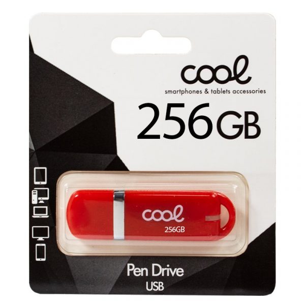 Pen Drive x USB 256 GB 2.0 COOL Cover Rojo - Imagen 2