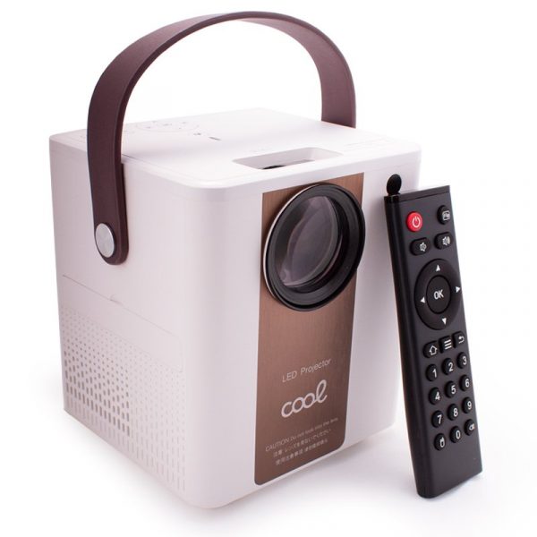 Proyector Compacto COOL Rainbow 3000 Lúmenes Altavoz Integrado + HDMI/SD/USB + Wifi Mirror (Blanco) - Imagen 3