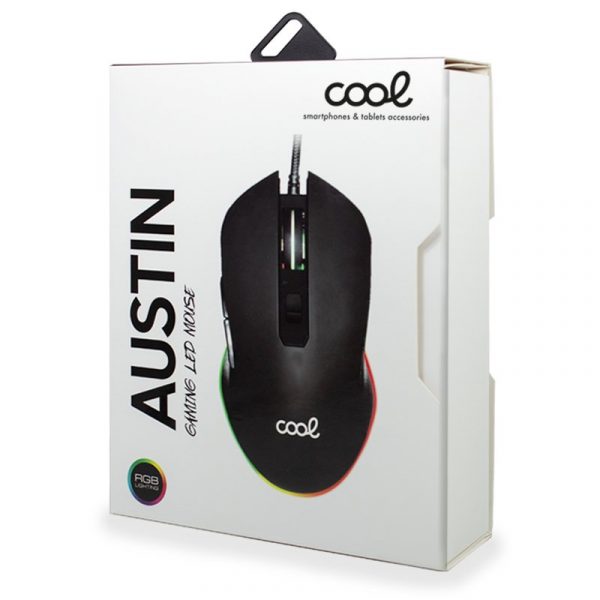 Ratón USB Gaming RGB (Iluminación) COOL Austin Negro - Imagen 3