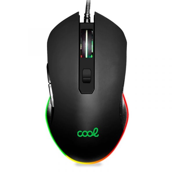 Ratón USB Gaming RGB (Iluminación) COOL Austin Negro
