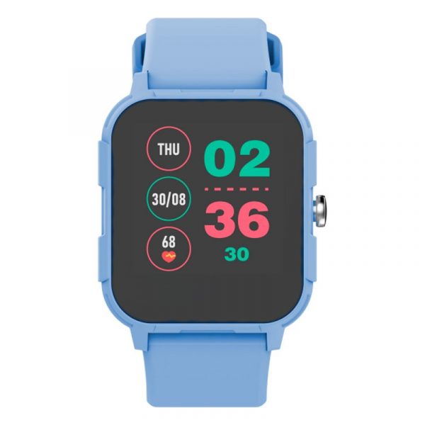 Smartwatch COOL Junior Silicona Azul (Salud, Deporte, Sueño, IP68, Juegos) - Imagen 2