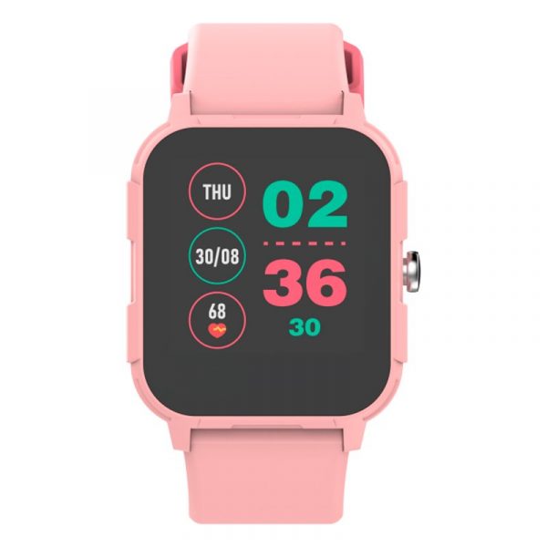 Smartwatch COOL Junior Silicona Rosa (Salud, Deporte, Sueño, IP68, Juegos) - Imagen 2