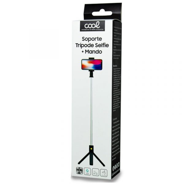 Soporte Trípode Extensible Universal COOL + Mando Selfie Bluetooth - Imagen 3