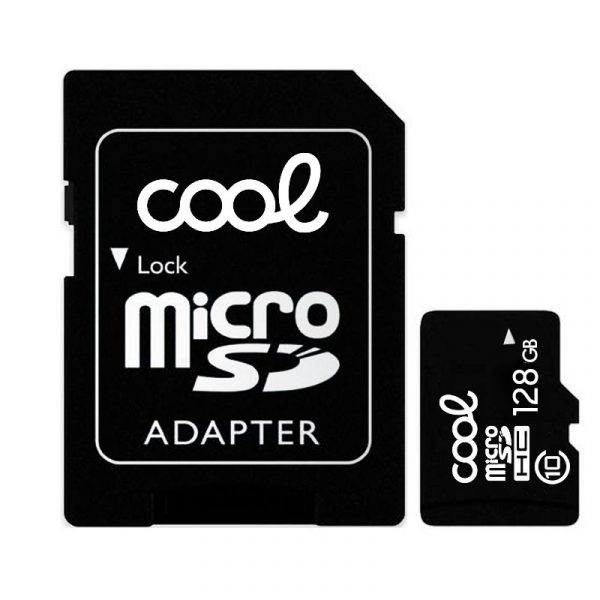 Tarjeta Memoria Micro SD con Adaptador x128 GB COOL (Clase 10) - Imagen 2