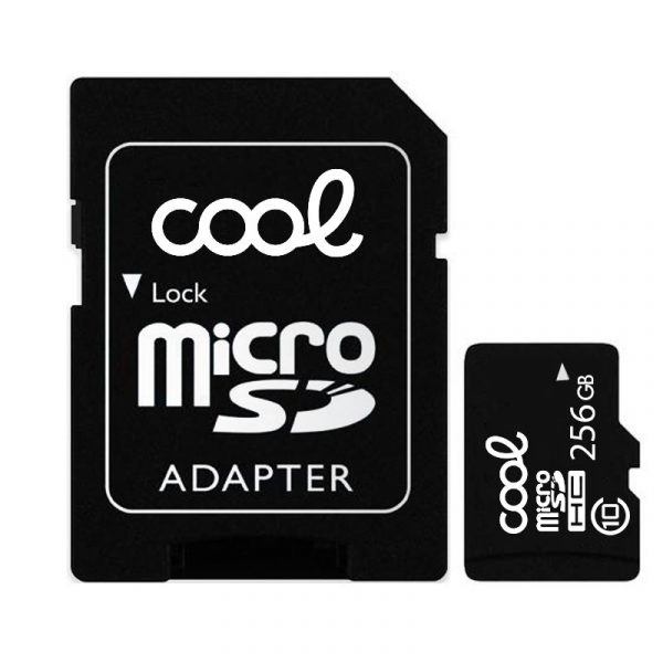 Tarjeta Memoria Micro SD con Adaptador x256 GB COOL (Clase 10) - Imagen 2