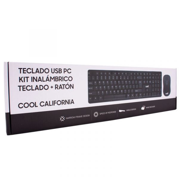 Teclado Español USB PC Kit Inalámbrico + Ratón COOL California - Imagen 3